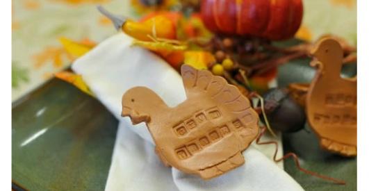 Holiday Napkin Rings made with Plus Clay